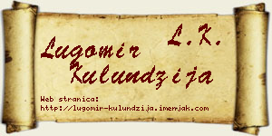 Lugomir Kulundžija vizit kartica
